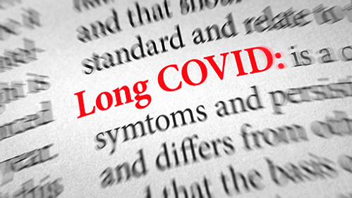 Image of the text "long covid"