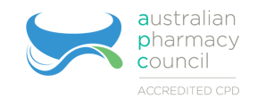 Logo for Australian Pharmacy Council Accredited CPD