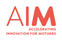 Logo for Accelerating Innovation for Mothers (AIM) project